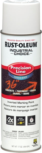 Industrial Choice 203039 Inverted Marking Spray Paint, White, 17 oz, Can